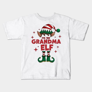 I'm the Grandma Elf - Funny Christmas Matching Family Group Kids T-Shirt